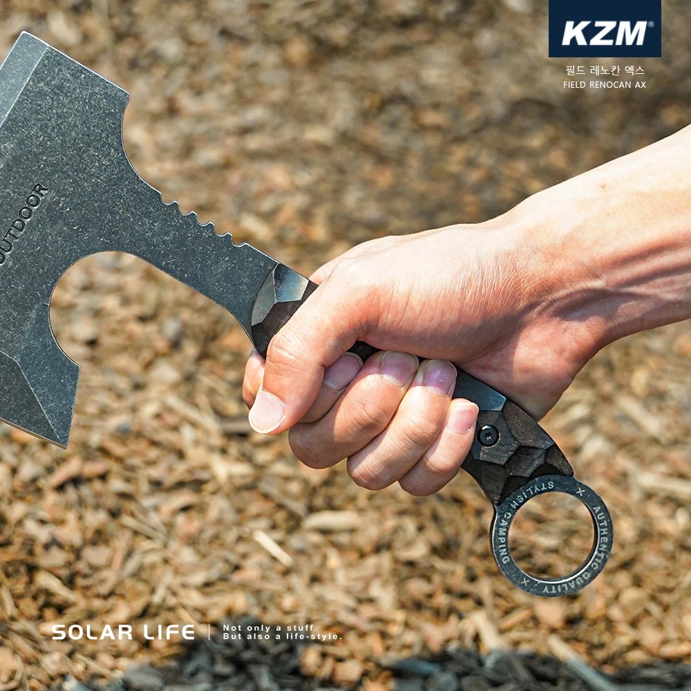 KAZMI KZM 工業風手斧.露營木斧手斧 登山斧開山斧 戶外短柄小斧 野營斧頭 劈柴伐木園藝-細節圖5