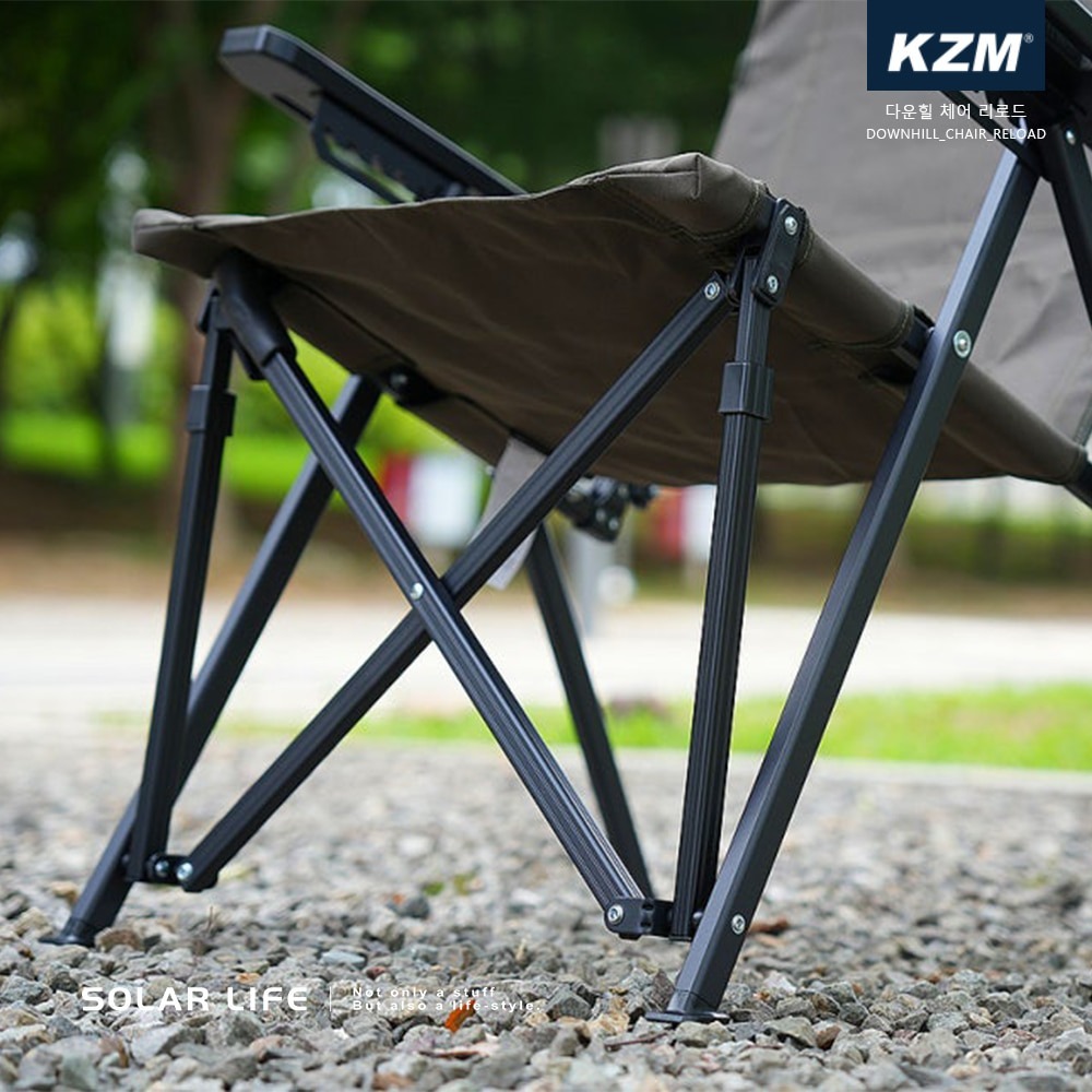 KAZMI KZM 工業風六段折疊椅.露營折疊椅 可調式摺疊椅 大川椅巨川椅 戶外休閒椅 六段高背椅-細節圖8