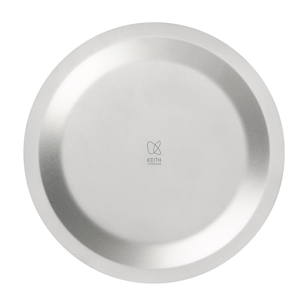 Keith 鎧斯鈦圓形餐盤 (20cm/18.5cm).鈦餐盤點心盤 圓形平底淺盤 戶外露營碟盤 深盤純鈦圓盤 居家登山-規格圖7