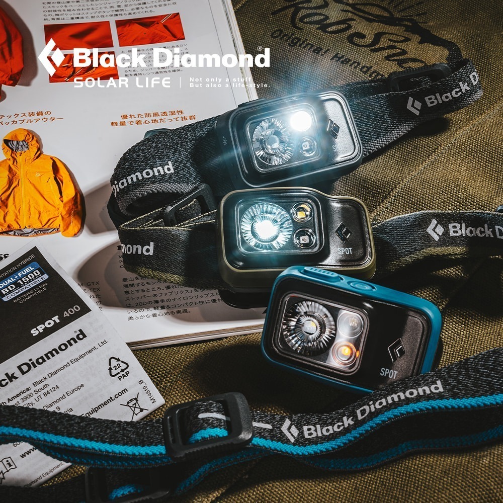 Black Diamond SPOT 400 頭燈 S22.夜跑頭燈 防水跑步頭燈 充電頭燈 LED頭戴燈 登山露營釣魚-細節圖4