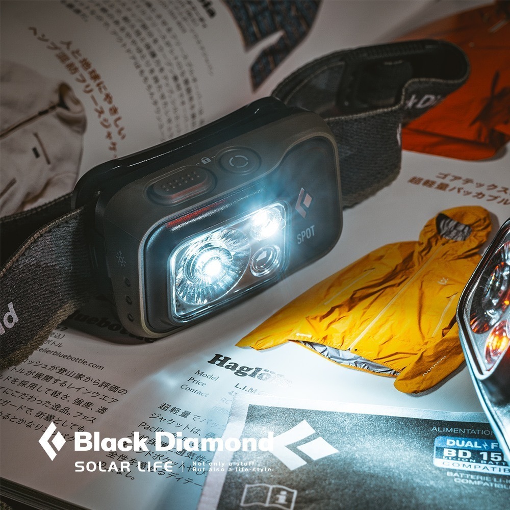 Black Diamond SPOT 400 頭燈 S22.夜跑頭燈 防水跑步頭燈 充電頭燈 LED頭戴燈 登山露營釣魚-細節圖7