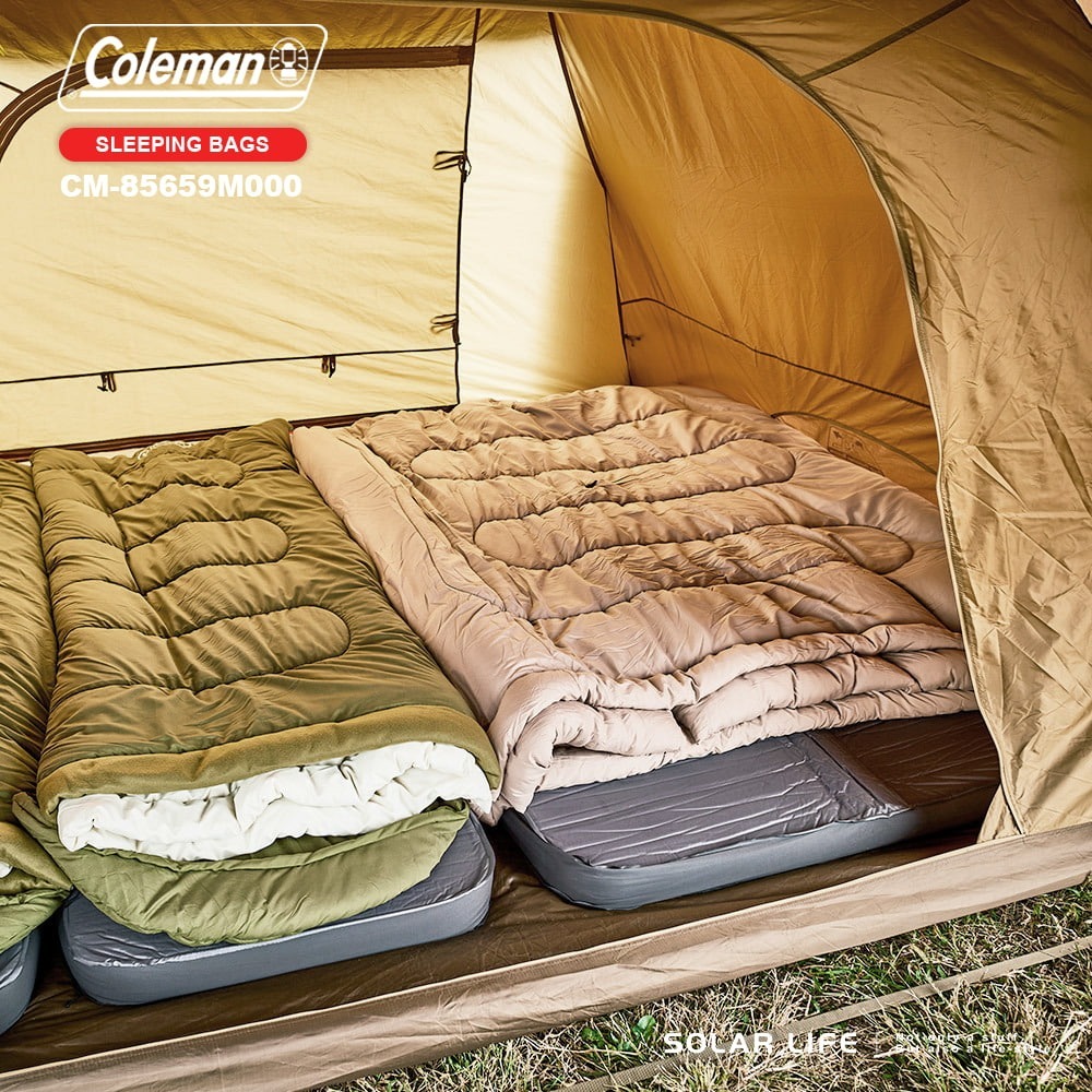 Coleman 2 IN 1家庭睡袋 C5/CM-85659.拼接信封睡袋 二合一睡袋 可機洗雙人睡袋 加大露營睡袋-細節圖2