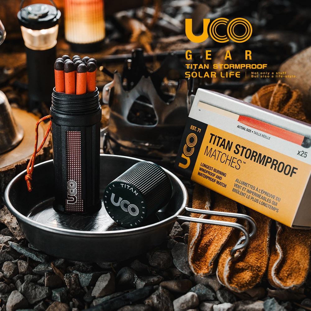 UCO Titan Stormproof Match Kit 防風防水特大火柴組/補充包(25支).防水火柴 露營登山-細節圖2