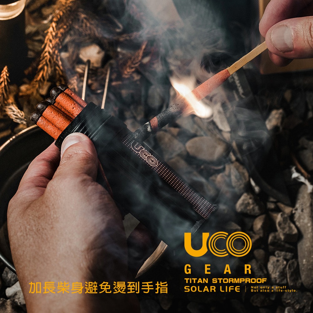 UCO Titan Stormproof Match Kit 防風防水特大火柴組/補充包(25支).防水火柴 露營登山-細節圖3