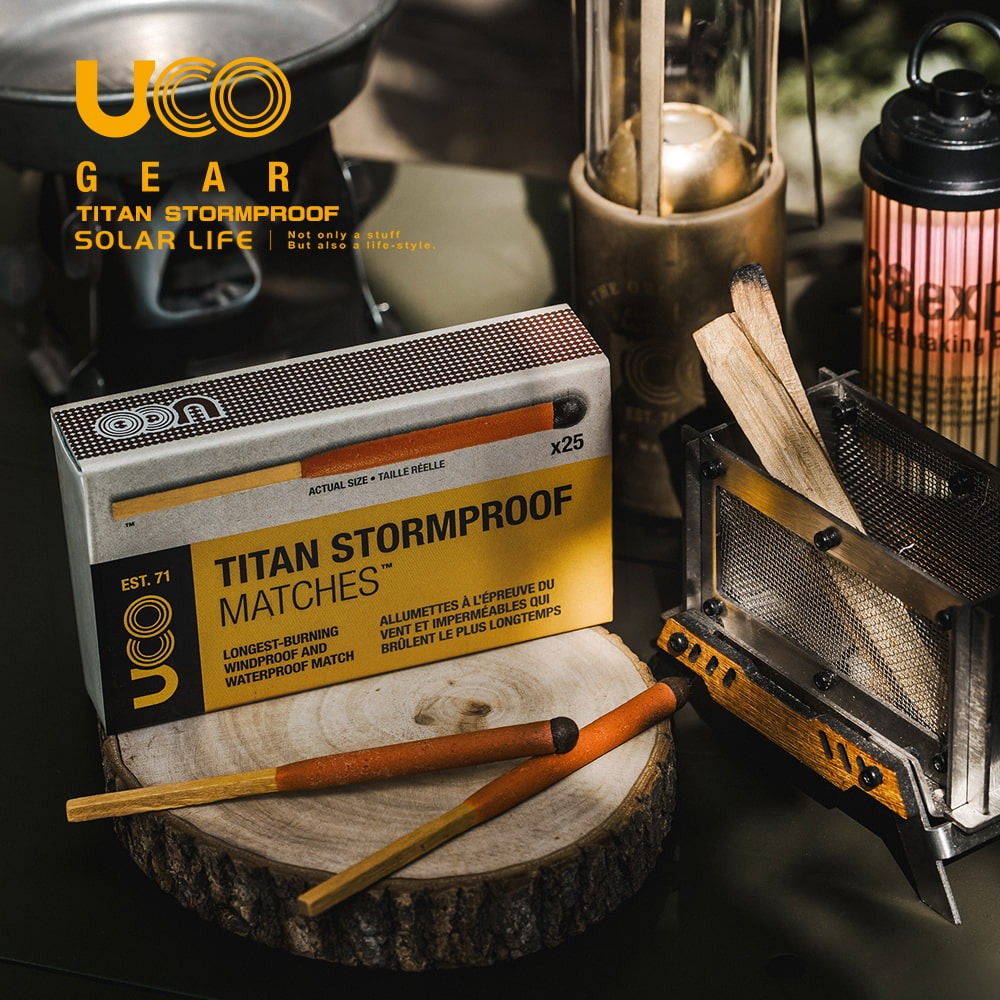 UCO Titan Stormproof Matches 防風防水特大火柴補充包(25支).防水火柴 露營登山-細節圖5