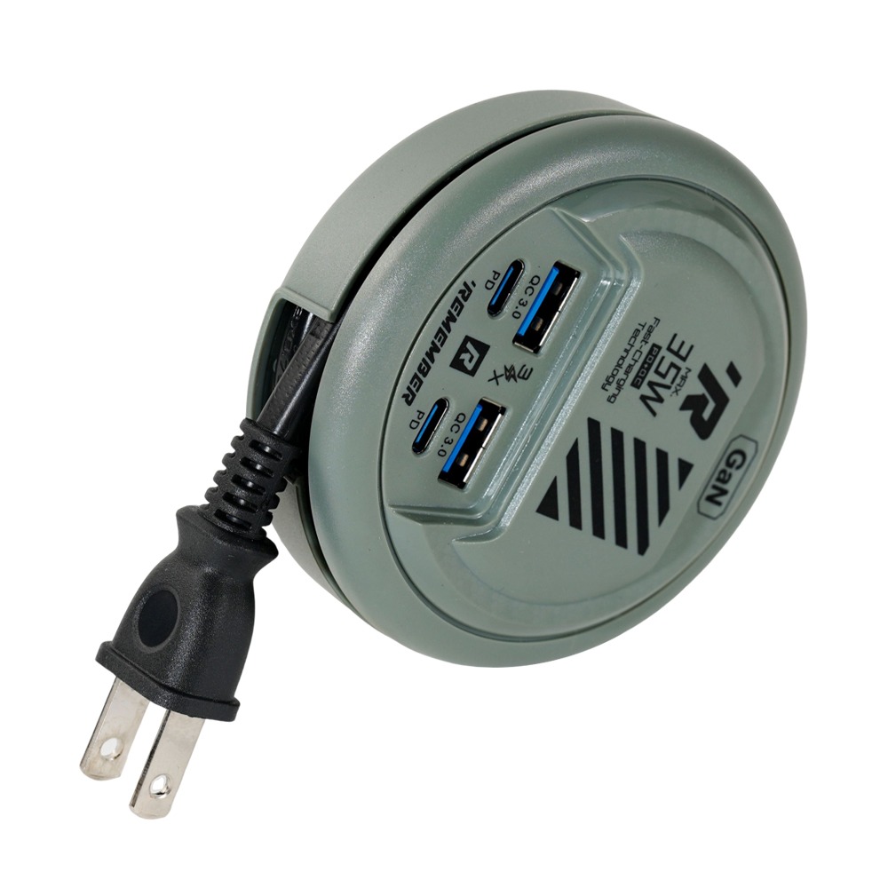 樂活不露 EC-04氮化鎵電源供應器 0.47M.4孔充電插頭 露營延長線 快充充電器 豆腐頭 GaN氮化鎵-規格圖6