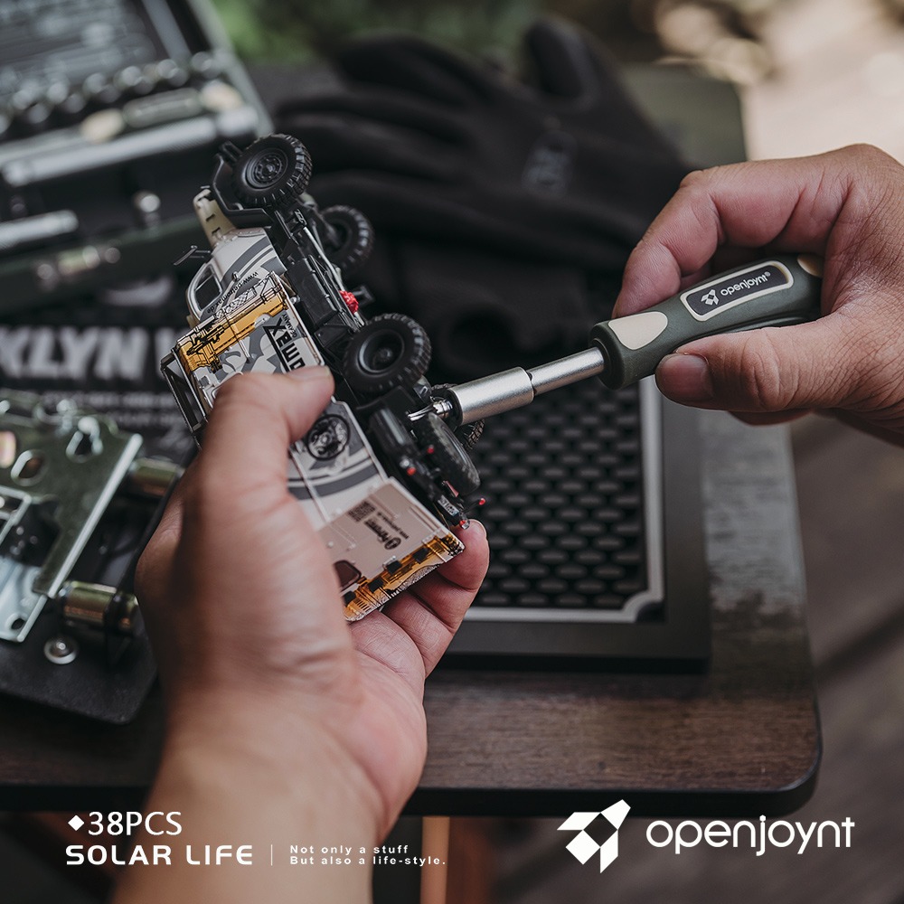 openjoynt 拓幸良品 38PCS/26PCS 多功能套筒起子組.搖頭棘輪 螺絲起子套裝 套筒扳手組 六角套筒-細節圖5