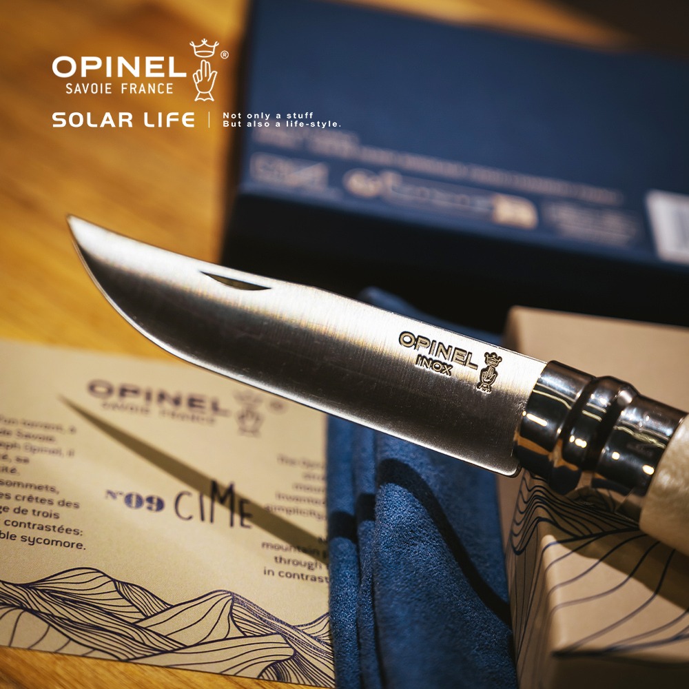 法國OPINEL No.09 Cime 法國刀豪華刀柄系列 OPI_003103.野營刀露營刀 野餐蔬果刀 口袋摺疊刀具-細節圖3