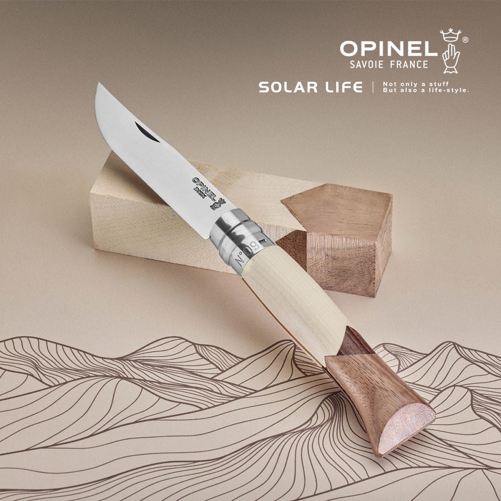 法國OPINEL No.09 Cime 法國刀豪華刀柄系列 OPI_003103.野營刀露營刀 野餐蔬果刀 口袋摺疊刀具-細節圖7
