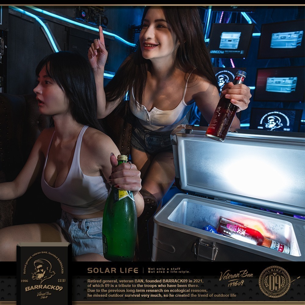 Barrack09 AMMOCHILL雙槽雙溫控車載行動冰箱35L.露營車用冰箱 車載電冰箱 冷凍壓縮機-細節圖2