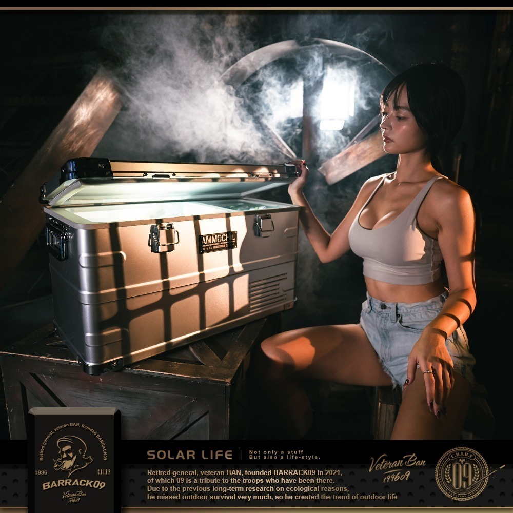 Barrack09 AMMOCHILL雙槽雙溫控車載行動冰箱35L.露營車用冰箱 車載電冰箱 冷凍壓縮機-細節圖3