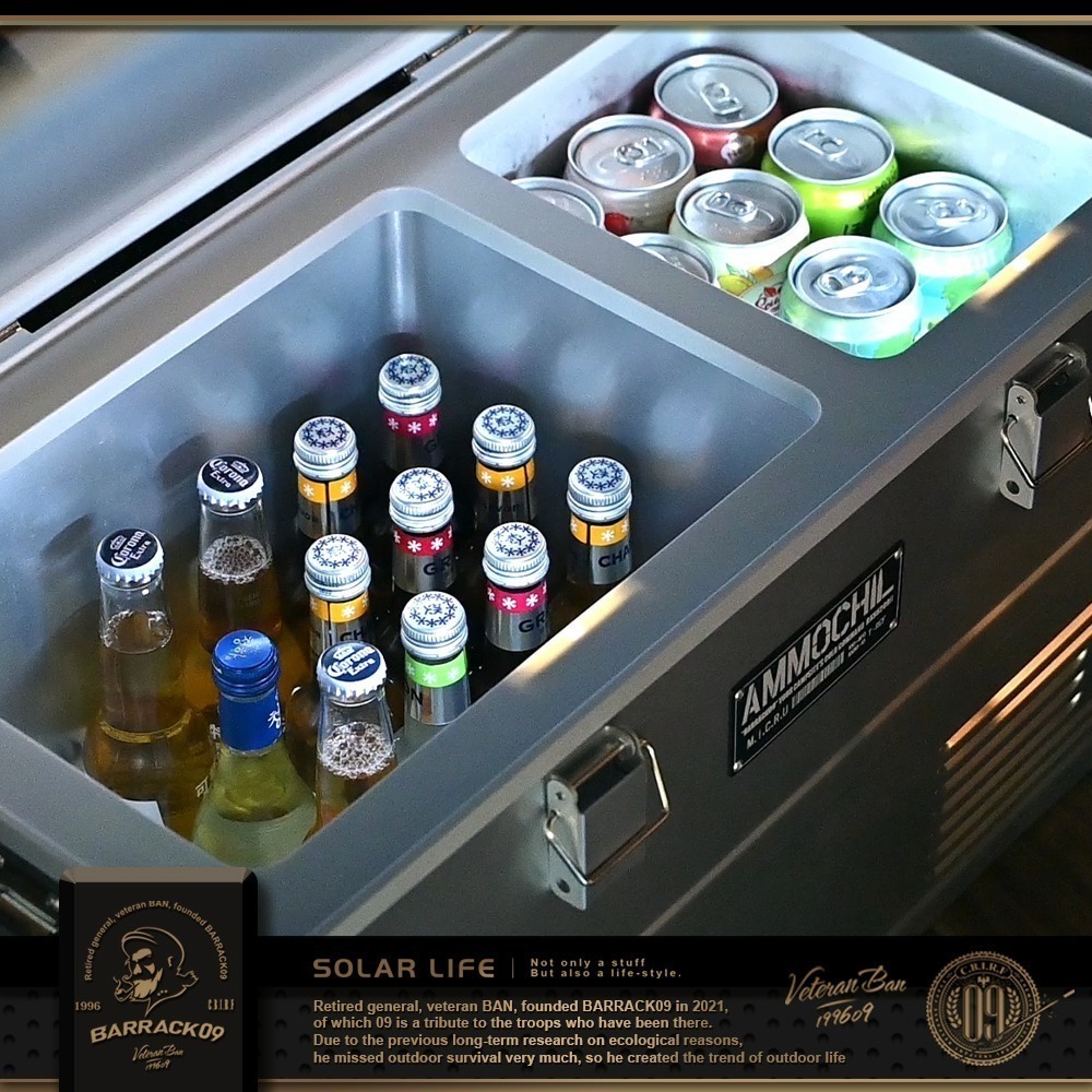 Barrack09 AMMOCHILL雙槽雙溫控車載行動冰箱35L.露營車用冰箱 車載電冰箱 冷凍壓縮機-細節圖4