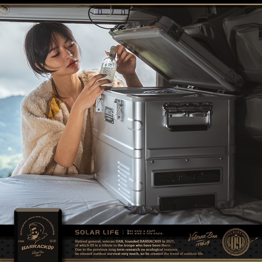 Barrack09 AMMOCHILL雙槽雙溫控車載行動冰箱35L.露營車用冰箱 車載電冰箱 冷凍壓縮機-細節圖6