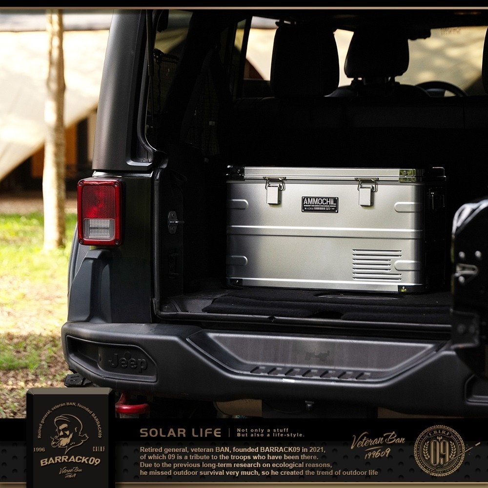 Barrack09 AMMOCHILL雙槽雙溫控車載行動冰箱35L.露營車用冰箱 車載電冰箱 冷凍壓縮機-細節圖10