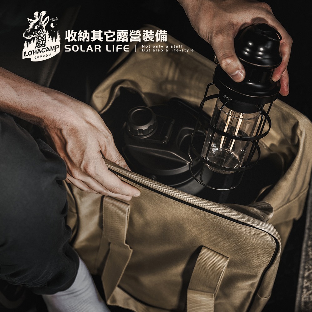 樂活不露 12吋360度靜音型工業風扇收納包.露營收納袋 渦輪扇收納袋 循環扇袋 戶外電風扇 帳篷風扇-細節圖5