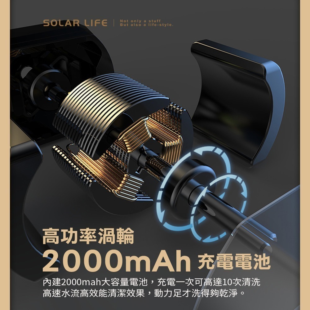 Solar Life 索樂生活 迷你無線洗衣機5L.小型洗衣機 內衣褲洗衣機 襪子寶寶衣物 旅行露營宿舍 USB充電-細節圖5