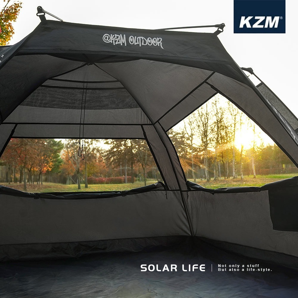 KAZMI KZM 硬派速搭沙灘帳.遮陽野餐帳 全自動釣魚帳 戶外露營帳 自動彈開帳 秒開帳-細節圖3
