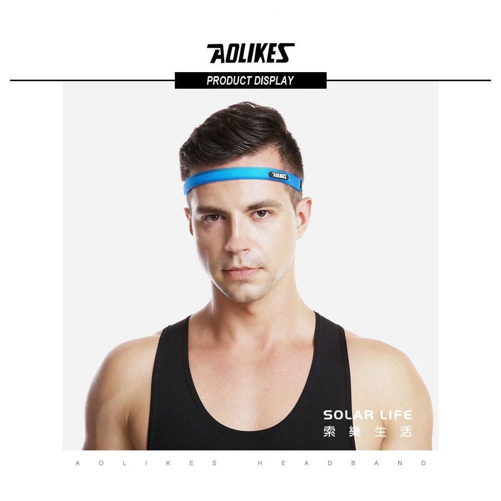 AOLIKES 第三代專業矽膠止汗導汗帶.導汗頭帶 矽膠止汗帶 止汗頭帶 雙層排汗帶 排汗頭帶-細節圖6