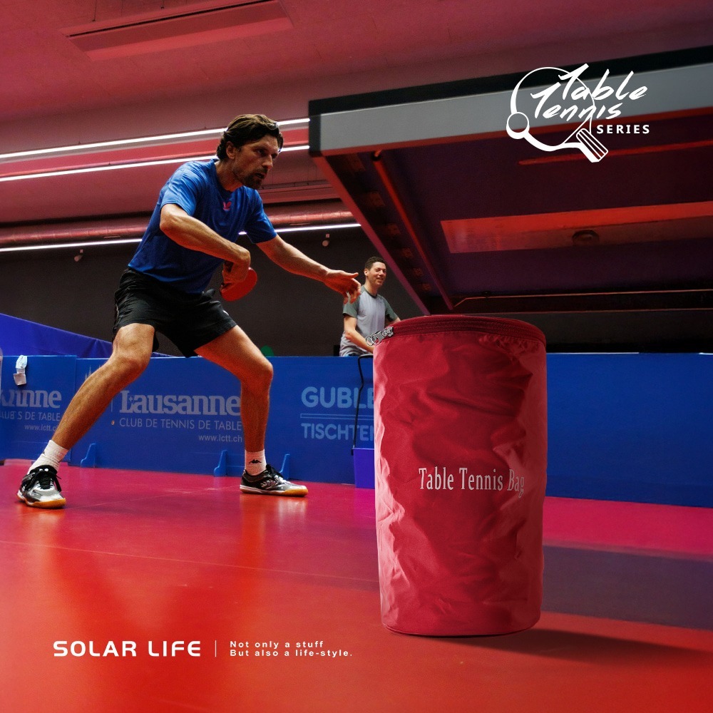 Solar Life 索樂生活 桌球裝球袋/可裝220顆.置球袋 桌球多球袋 乒乓球裝球袋 運動球袋 收球袋-細節圖3