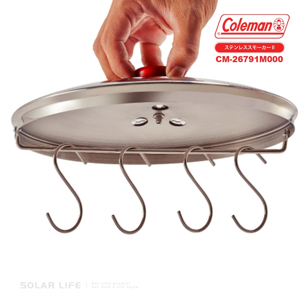 Coleman 不鏽鋼煙燻桶II CM-26791.煙燻爐 不鏽鋼烤肉桶 溫控燻肉 戶外露營 BBQ野炊-細節圖4