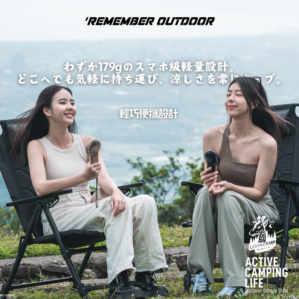 樂活不露 硬漢手持扇 RHF-01.手拿風扇 掛繩風扇 手持吊扇 隨身小風扇 隨行扇-細節圖3