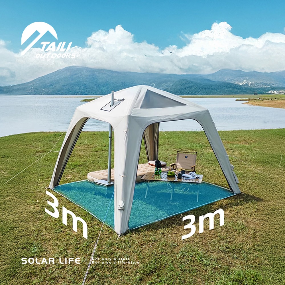 TAI LI 太力 魔方基地自動充氣客廳帳.6-8人帳 炊事帳 充氣帳篷 速搭帳快速帳 基地帳-細節圖4