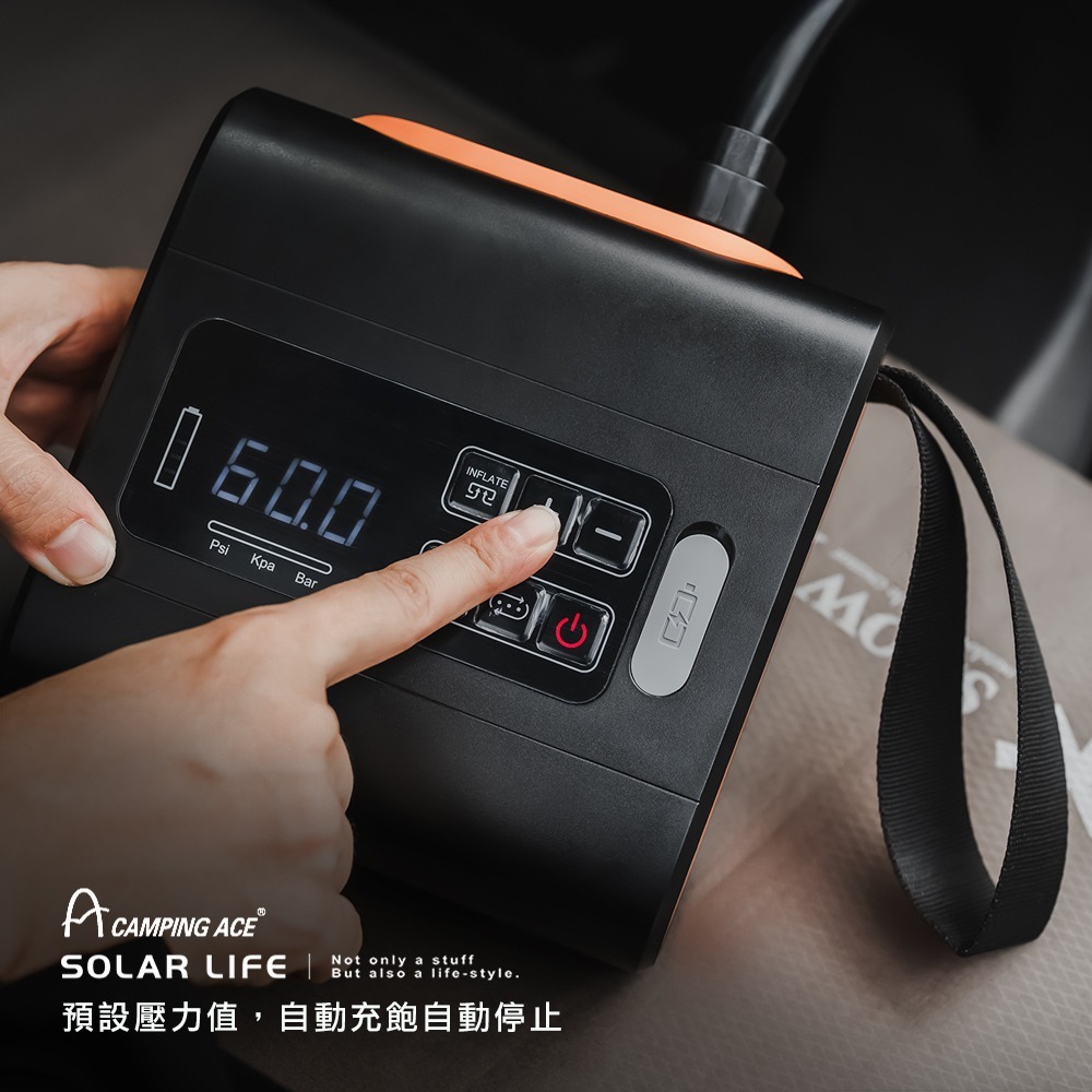 Camping ACE 野樂 智能高壓幫浦 ARC-647PM.無線打氣機 電動高壓幫浦 SUP充氣機 充抽氣電泵-細節圖3