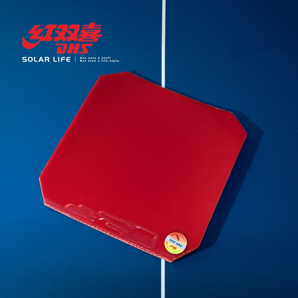 紅雙喜DHS 桌球拍膠皮-PF4.桌球膠皮 桌球拍套膠 乒乓球膠皮 球拍反膠 黏性套膠-細節圖3