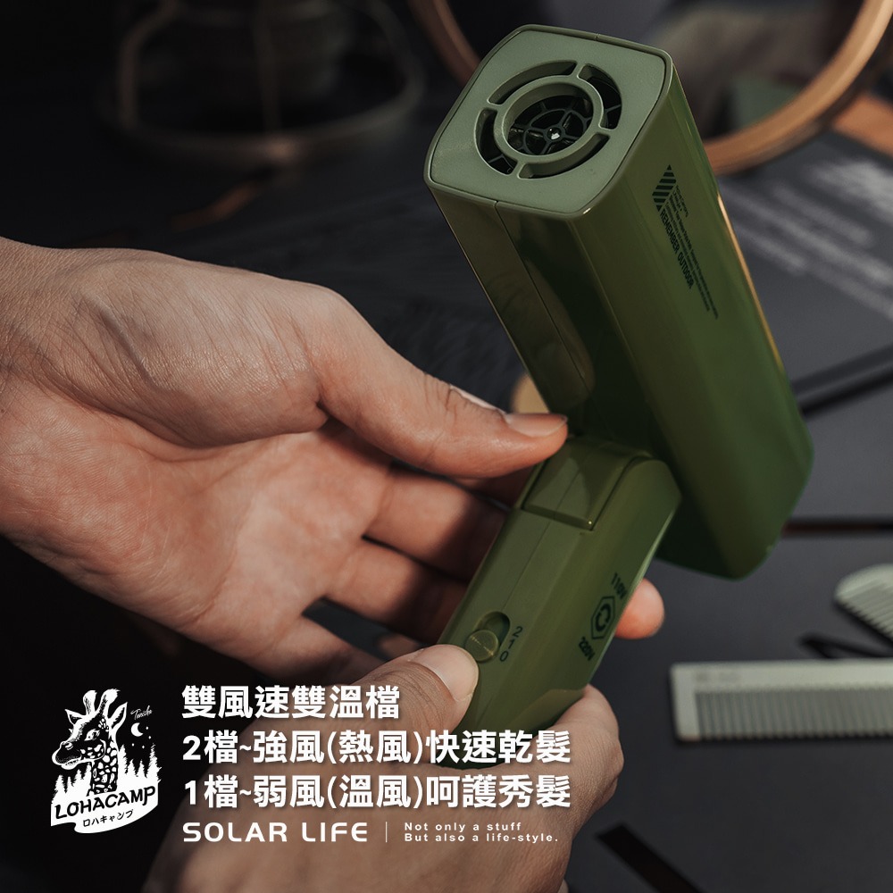 樂活不露 雷神吹風機 國際雙電壓.折疊吹風機 低瓦數吹風機 露營吹風機 旅行吹風機 國際雙電壓-細節圖3