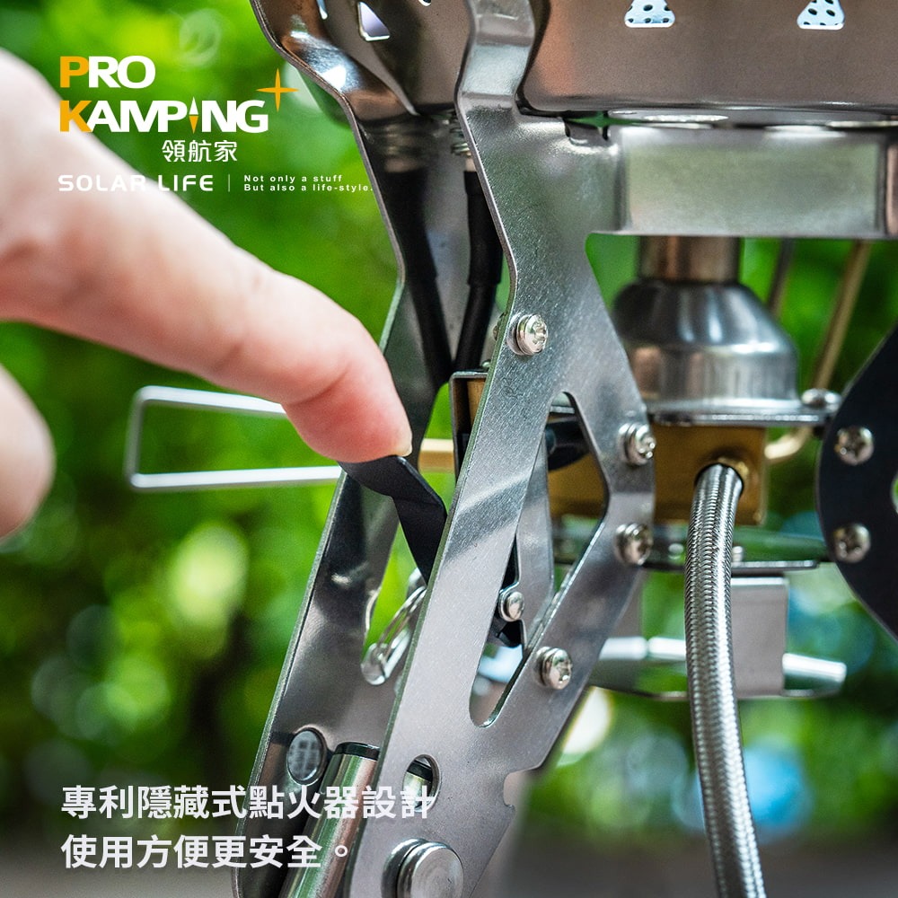 Pro Kamping領航家 暴焱爐-黑焱版 PK-34BK.登山瓦斯爐 蜘蛛爐高山爐 攻頂爐迷你爐 露營防風爐頭-細節圖5