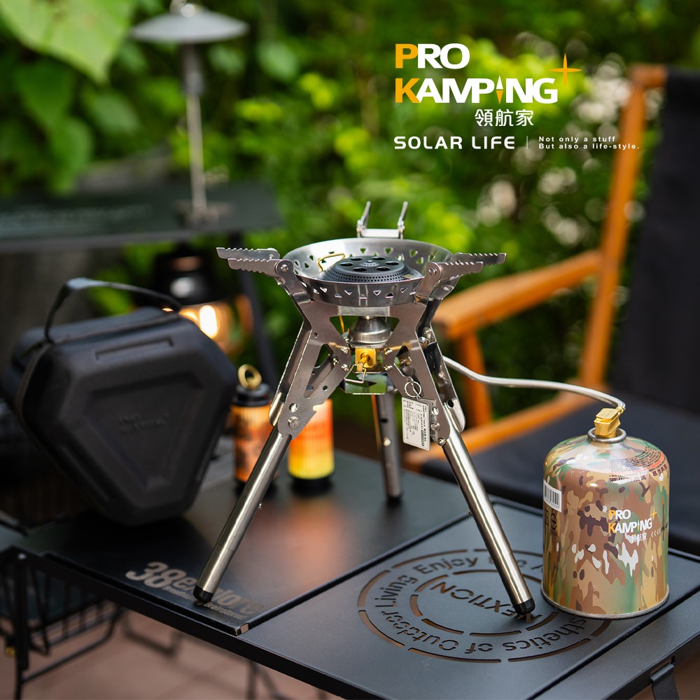 Pro Kamping領航家 暴焱爐-黑焱版 PK-34BK.登山瓦斯爐 蜘蛛爐高山爐 攻頂爐迷你爐 露營防風爐頭-細節圖7