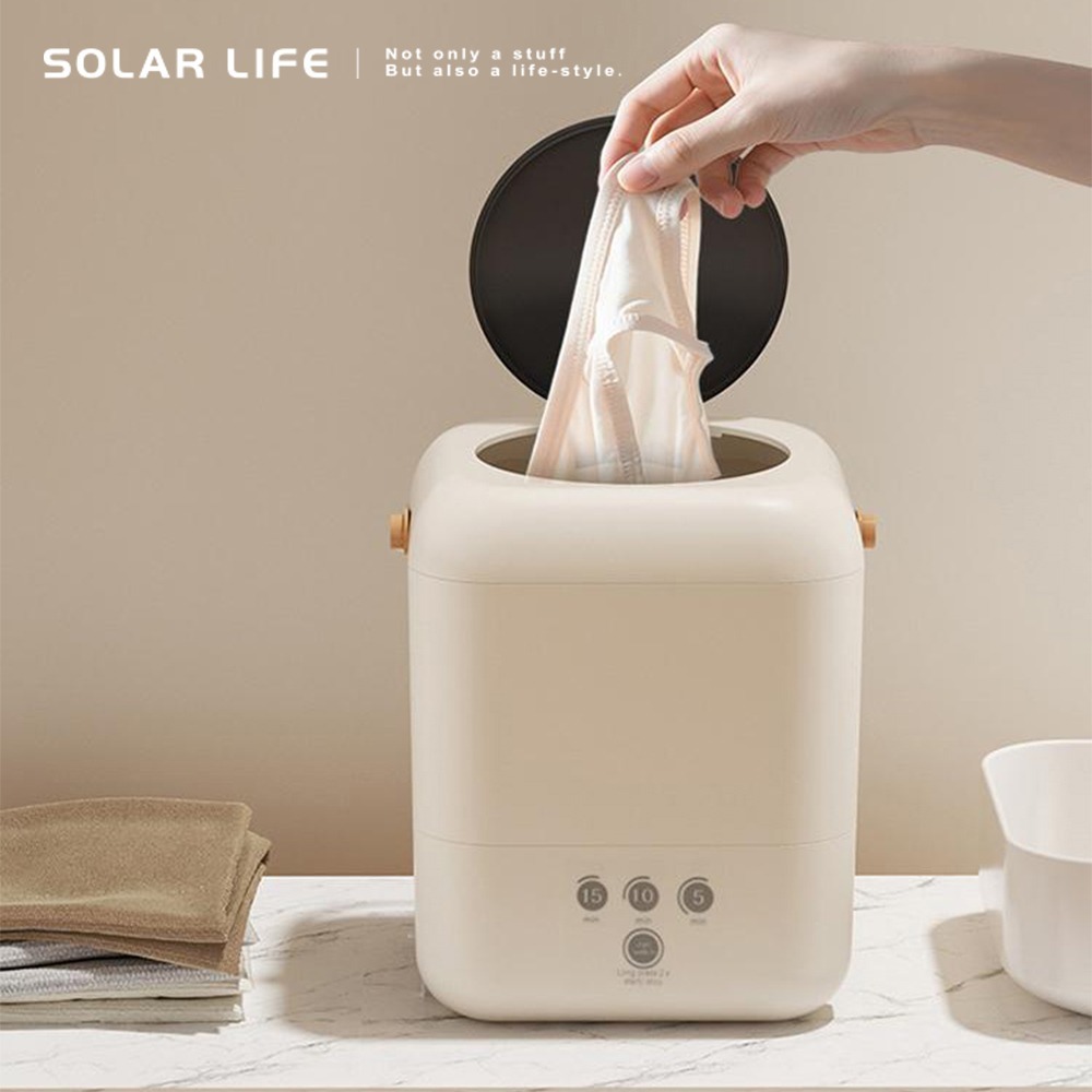 Solar Life 索樂生活 無線小型洗衣機5.5L.小型洗衣機 內衣褲洗衣機 襪子寶寶衣物 旅行露營宿舍 USB充電-細節圖2