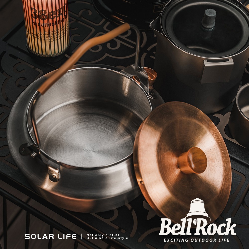 Bell Rock 黃銅茶壺 0.6L附收納袋.戶外茶壺 韓國製造 煮水壺燒水壺 露營泡茶壺 登山熱水壺-細節圖5