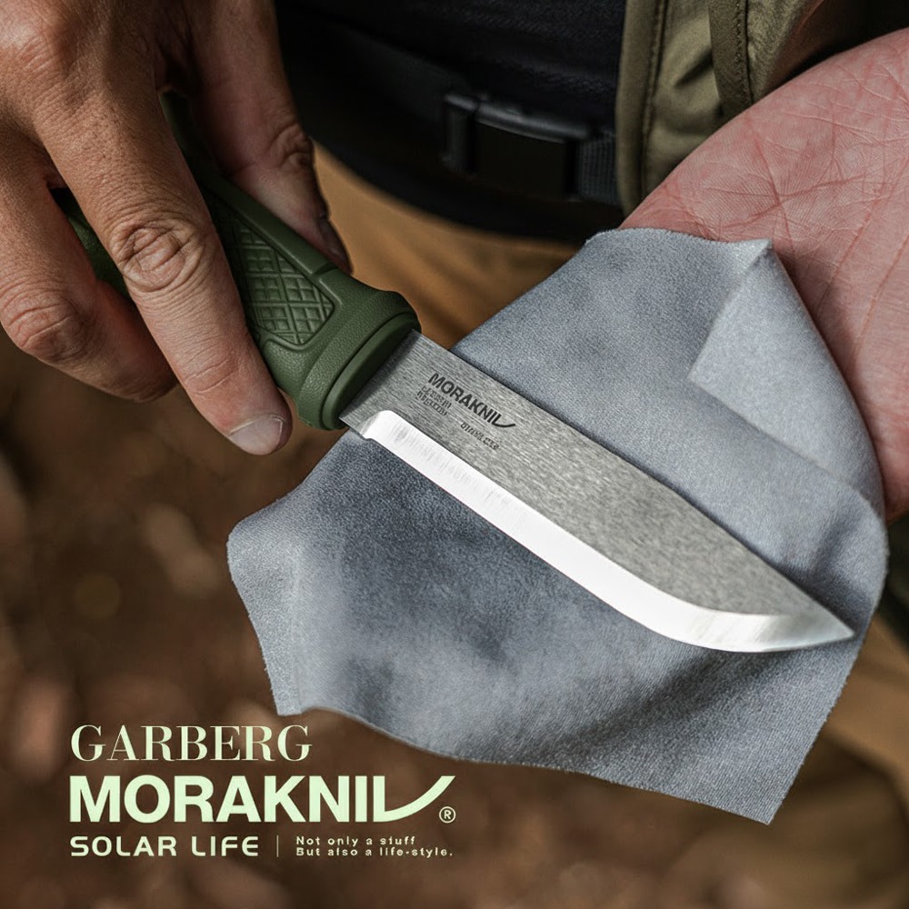 MORAKNIV 全龍骨厚刃不鏽鋼直刀含護套 14472 Garberg.戶外直刀 求生野營刀 瑞典露營刀 登山野外-細節圖4