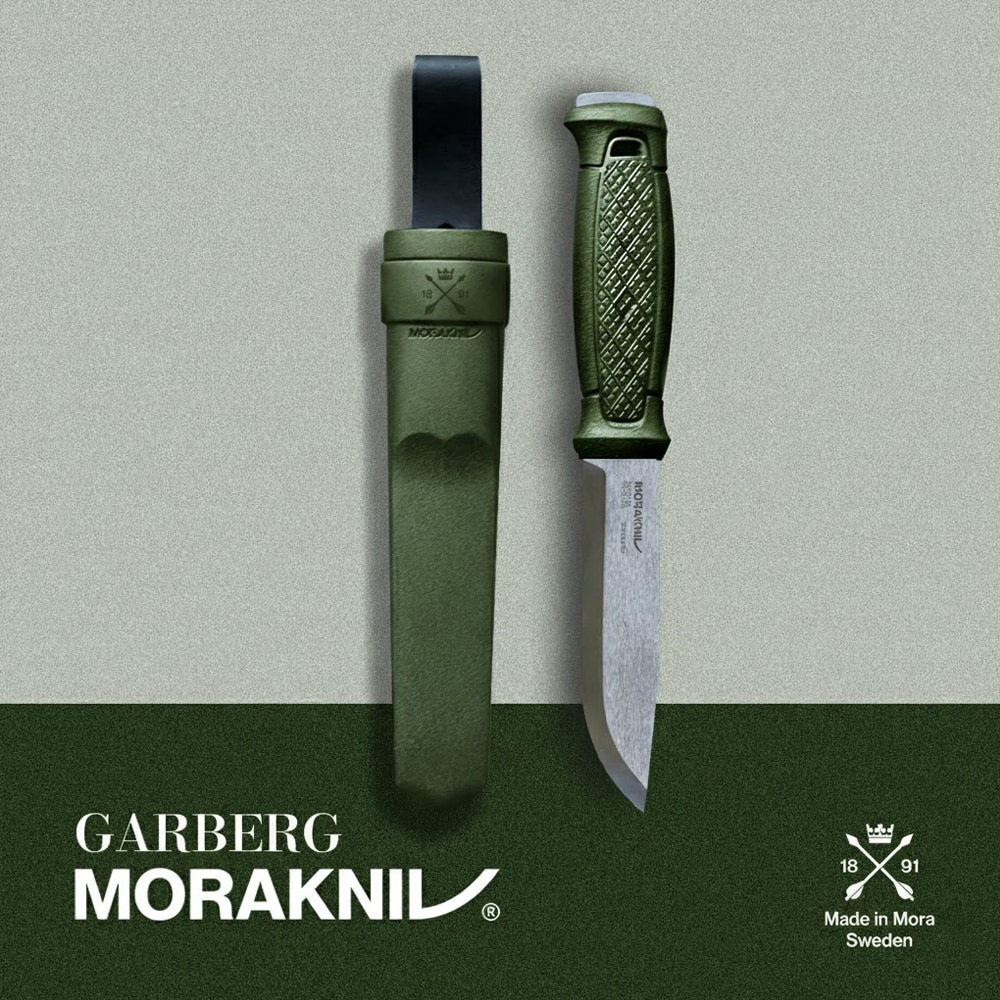 MORAKNIV 全龍骨厚刃不鏽鋼直刀含護套 14472 Garberg.戶外直刀 求生野營刀 瑞典露營刀 登山野外-細節圖6