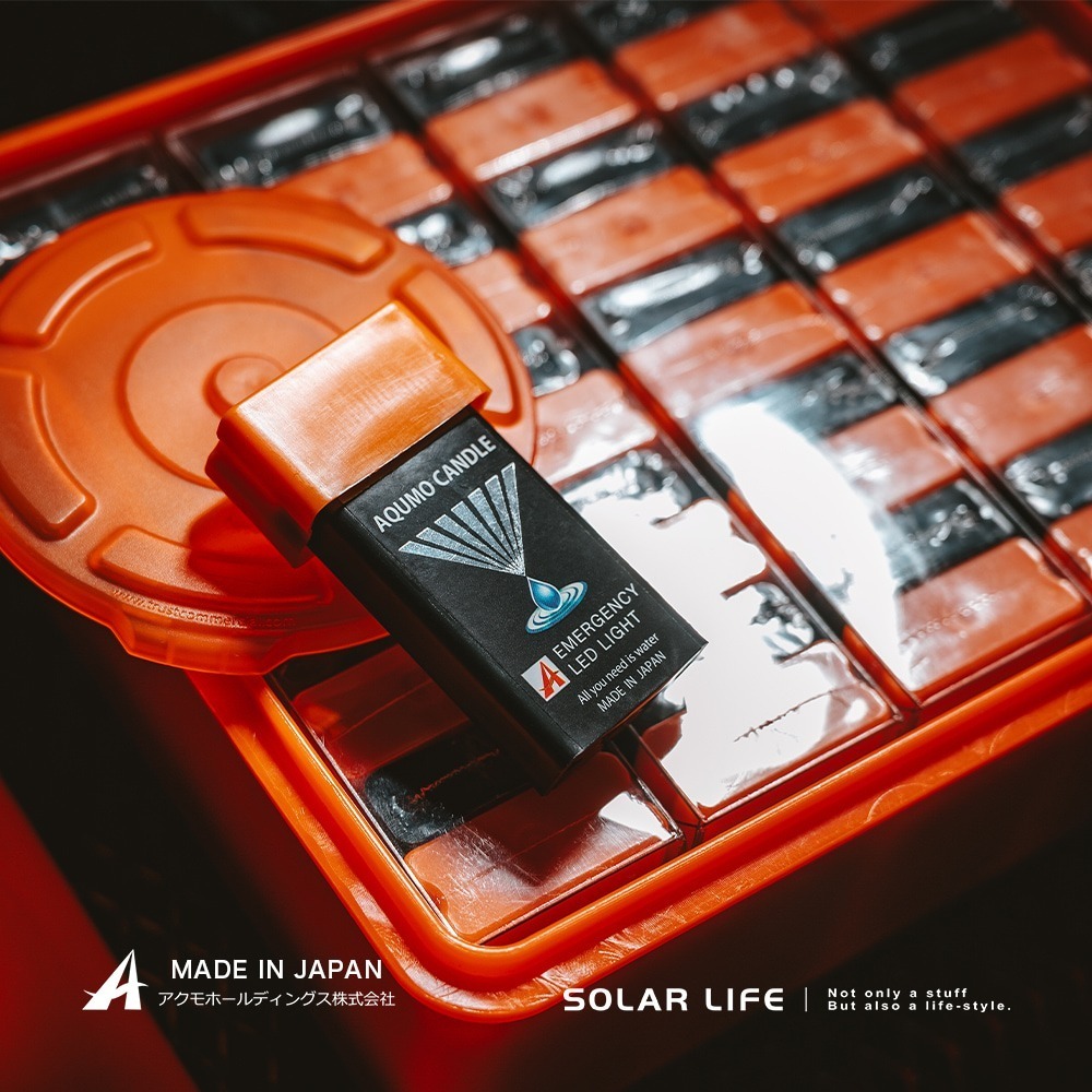 AQUMO CANDLE 日本製防災水滴燈.水光燈避難包 水點燈水蠟燭 防災停電 緊急照明燈 颱風地震-細節圖10