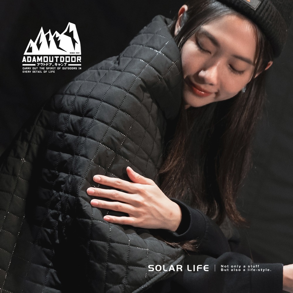 ADAMOUTDOOR USB急速加熱暖心毯.加熱披肩 電毯披肩毯  戶外電熱毯 露營發熱毯 溫控暖毯-細節圖3