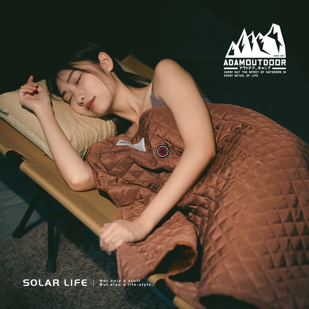 ADAMOUTDOOR USB急速加熱暖心毯.加熱披肩 電毯披肩毯  戶外電熱毯 露營發熱毯 溫控暖毯-細節圖4