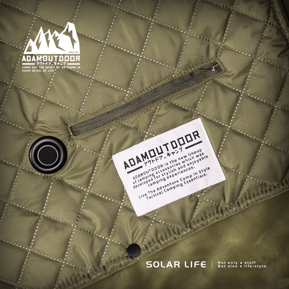 ADAMOUTDOOR USB急速加熱暖心毯.加熱披肩 電毯披肩毯  戶外電熱毯 露營發熱毯 溫控暖毯-細節圖11