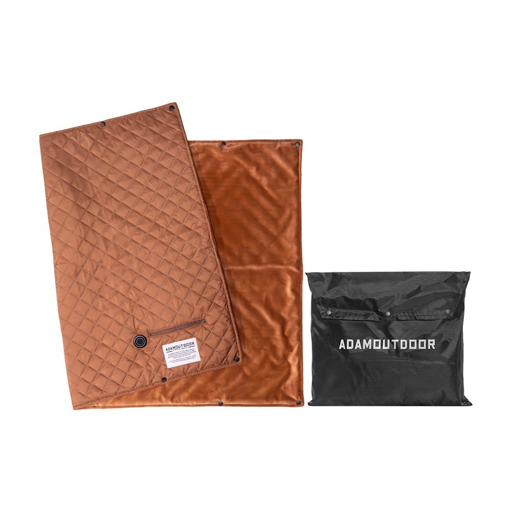 ADAMOUTDOOR USB急速加熱暖心毯.加熱披肩 電毯披肩毯  戶外電熱毯 露營發熱毯 溫控暖毯-規格圖11