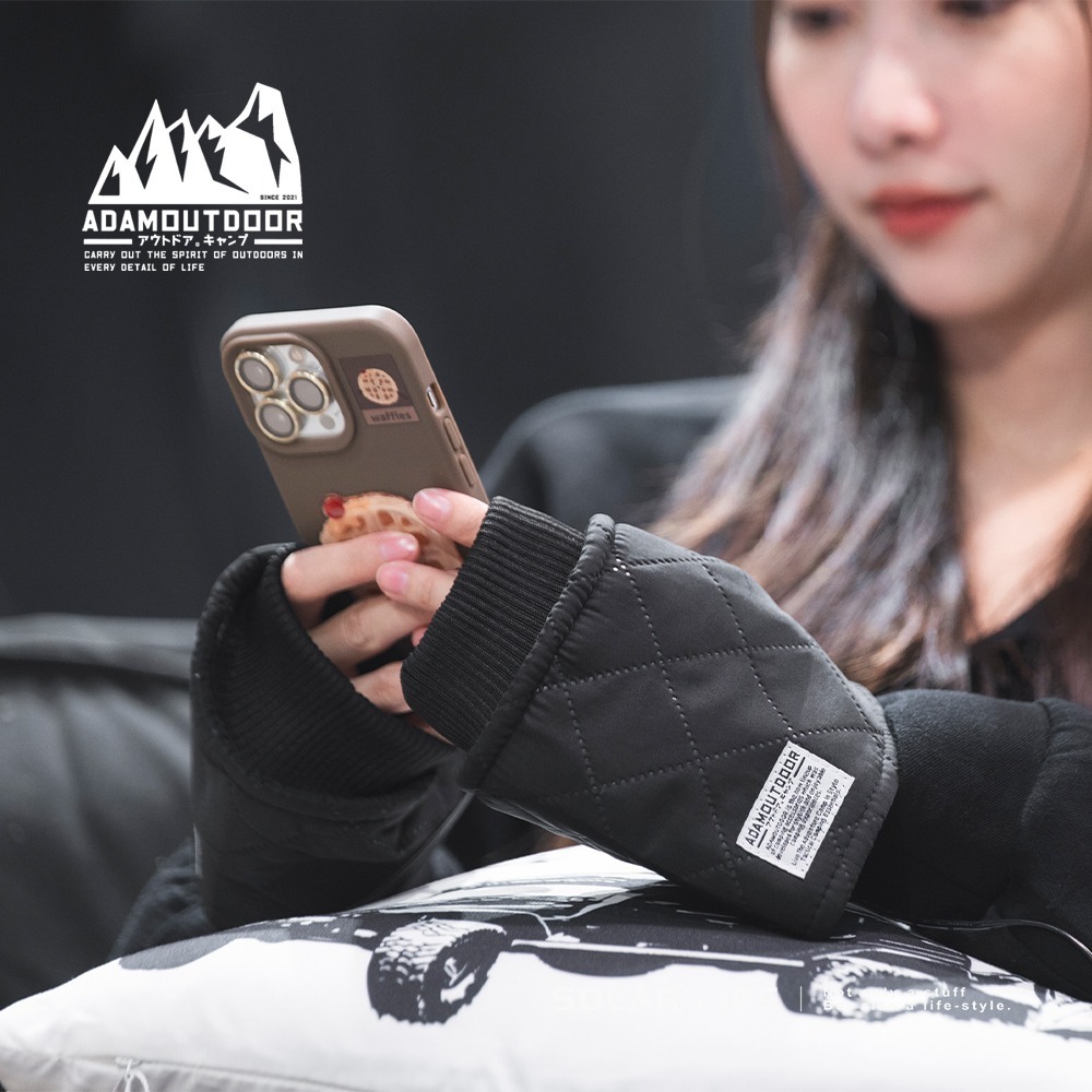 ADAMOUTDOOR USB急速加熱暖手套.usb保暖手套 暖手寶 發熱手套 暖手神器 恆溫定時-細節圖6