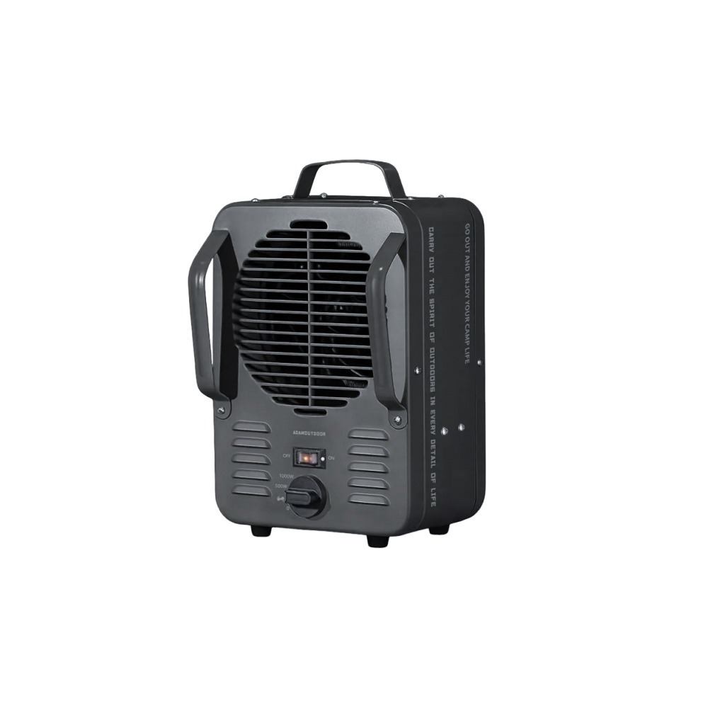 ADAMOUTDOOR 鋼鐵風格 雙功率電暖器.露營電暖爐 露營電暖器 桌上暖風機 迷你暖風扇 小型家用暖氣-規格圖6