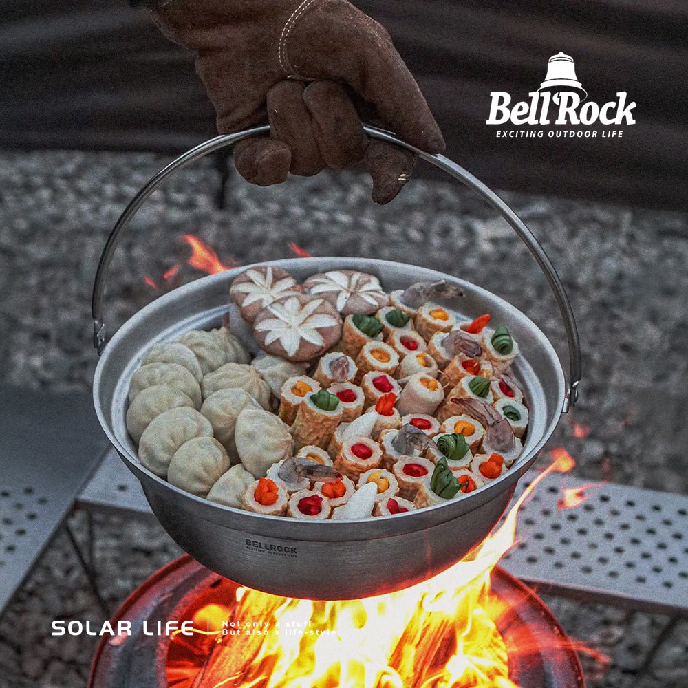 Bell Rock 不鏽鋼火鍋 20cm / 26cm / 30cm (附木蓋、收納袋).韓國鍋具 不鏽鋼湯鍋 露營鋼鍋-細節圖8