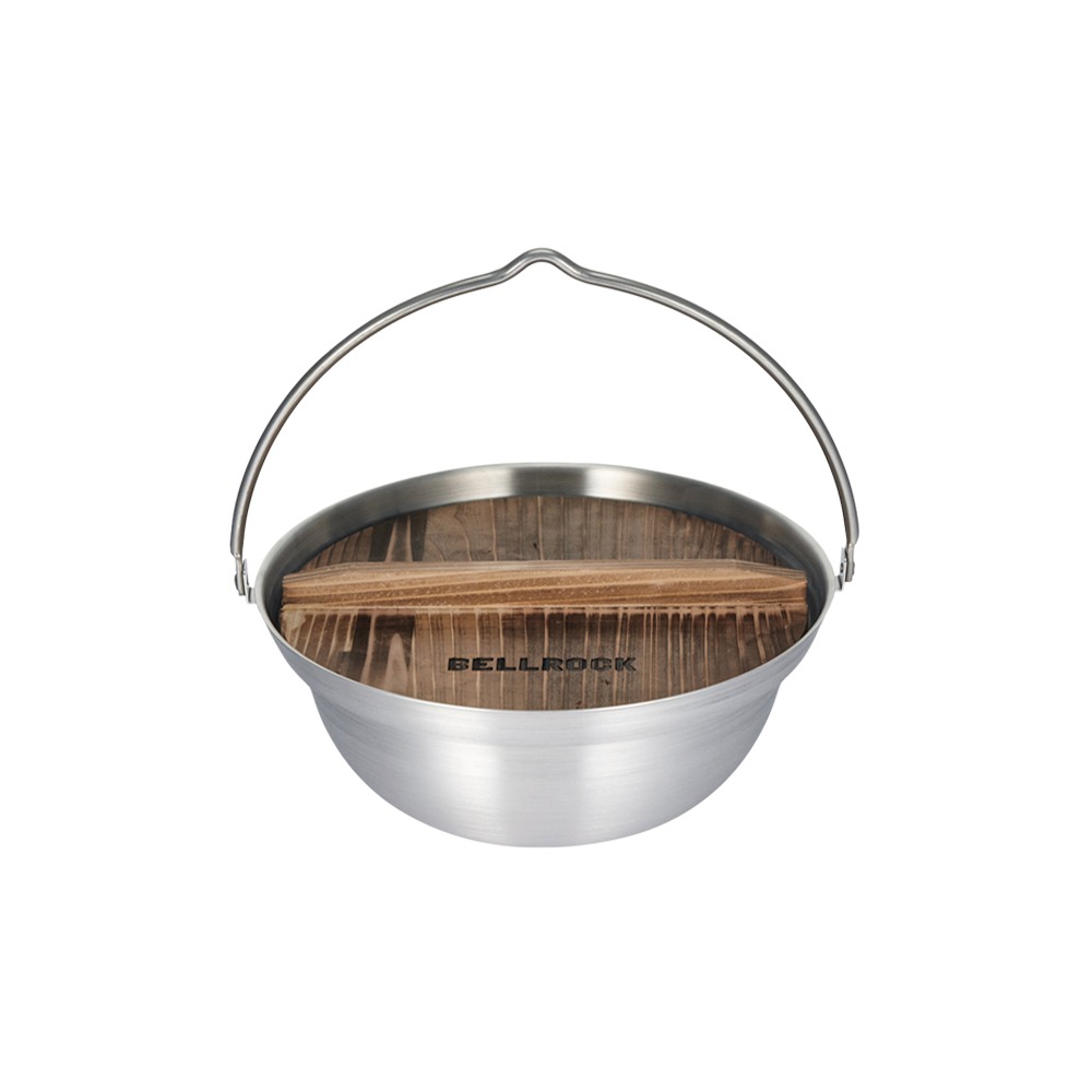 Bell Rock 不鏽鋼火鍋 20cm / 26cm / 30cm (附木蓋、收納袋).韓國鍋具 不鏽鋼湯鍋 露營鋼鍋-規格圖10