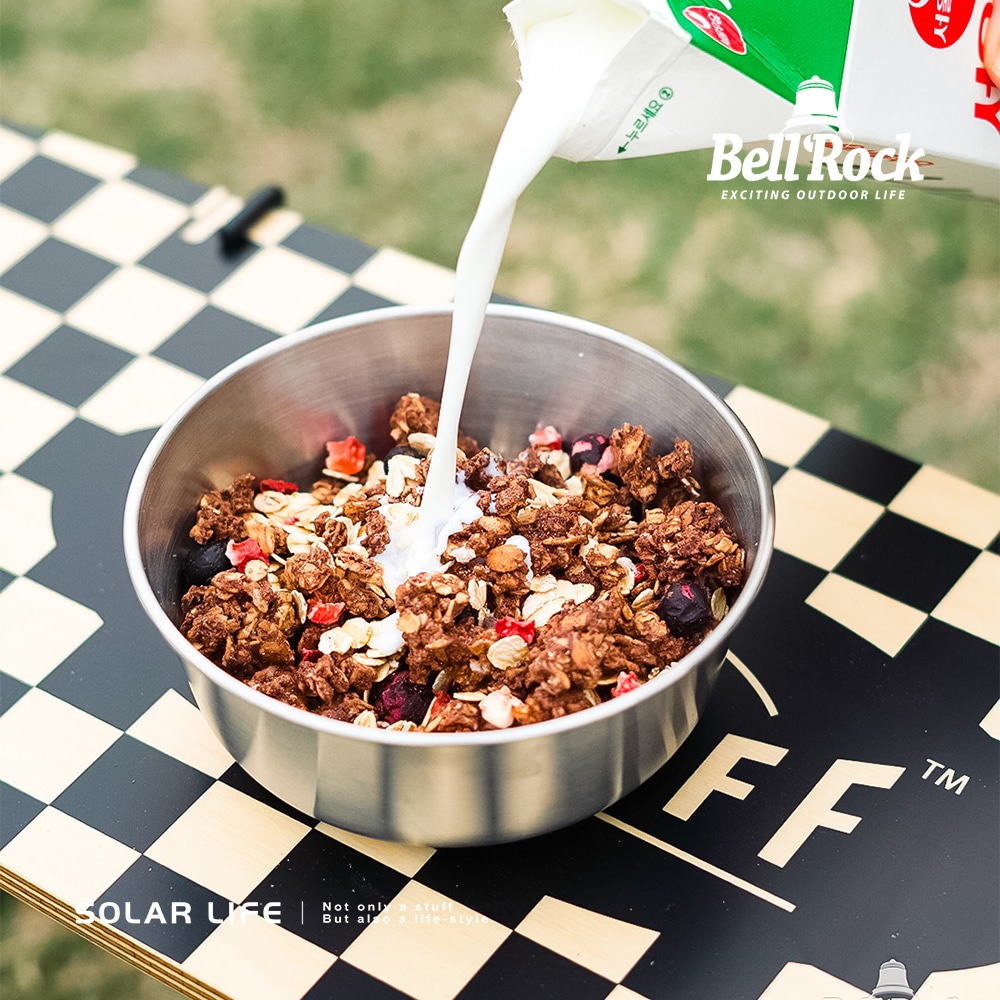 Bell Rock 不鏽鋼豪華套鍋組.韓國鍋具 15件露營套鍋 不鏽鋼鍋 湯鍋飯碗湯碗 附收納袋-細節圖9