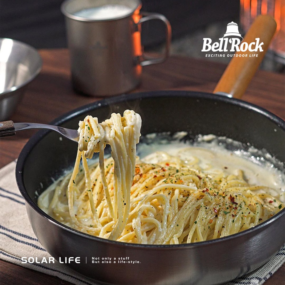 Bell Rock 不沾塗層煎鍋 24cm.韓國不沾煎鍋 可拆手柄 不沾鍋 露營平底鍋 不鏽鋼鍋具-細節圖4