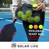 Solar Life 索樂生活 匹克球撿球腰包袋.匹克球撿球袋 網球收球腰袋 匹克球撿球包 高爾夫拾球袋