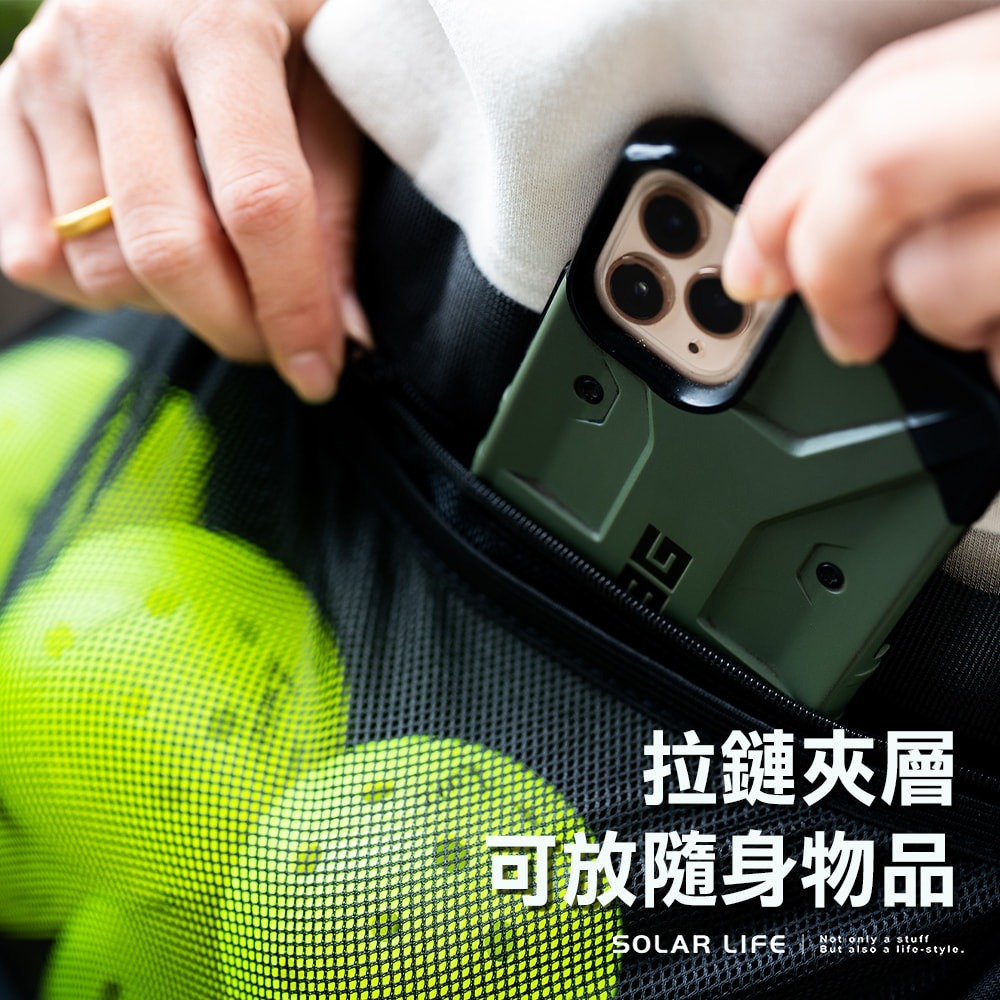 Solar Life 索樂生活 匹克球撿球腰包袋.匹克球撿球袋 網球收球腰袋 匹克球撿球包 高爾夫拾球袋-細節圖3