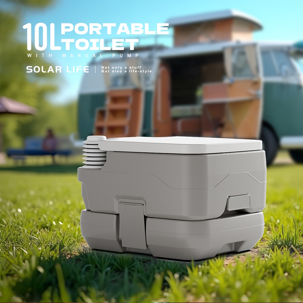 Solar Life 索樂生活 戶外行動馬桶10L.露營馬桶 移動式馬桶 車泊車宿 行動廁所 馬桶椅坐便器-細節圖2