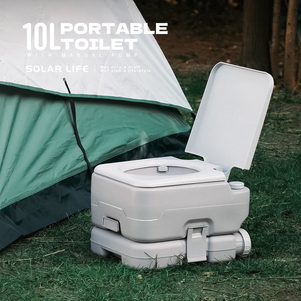 Solar Life 索樂生活 戶外行動馬桶10L.露營馬桶 移動式馬桶 車泊車宿 行動廁所 馬桶椅坐便器-細節圖7